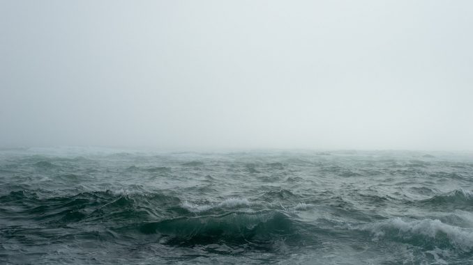 sea, fog, ocean