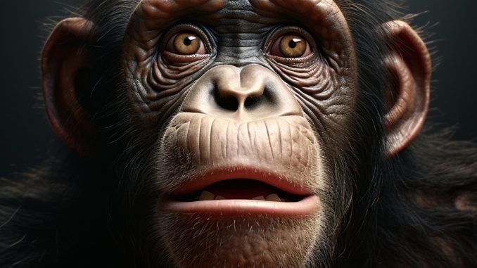 ai generated, chimpanzee, animal